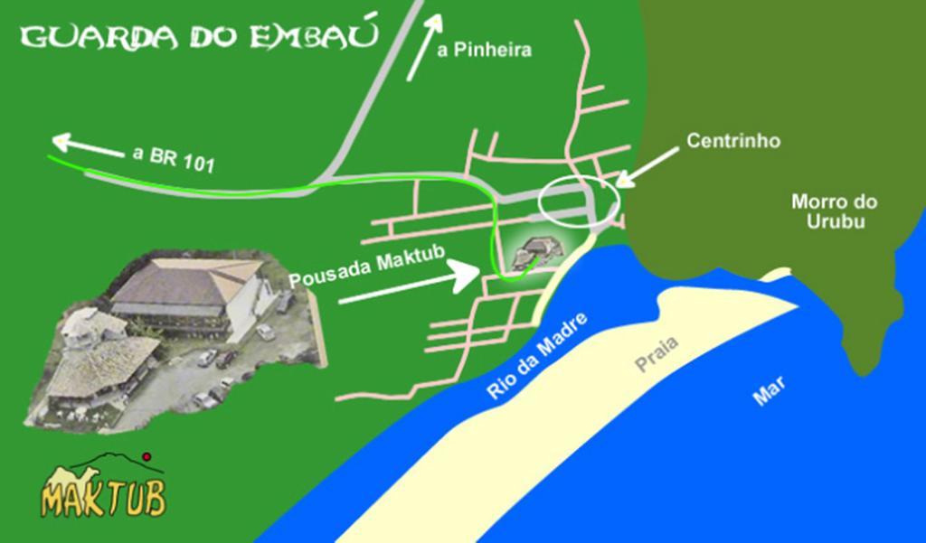 Pousada Maktub Guarda do Embaú Exterior foto